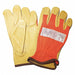 Leather Gloves Hi-Vis Orange L PR