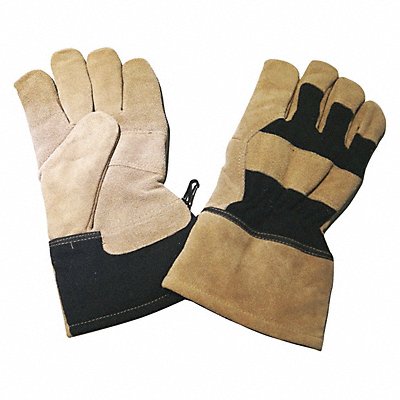 J4948 Leather Gloves Black/Beige M PR