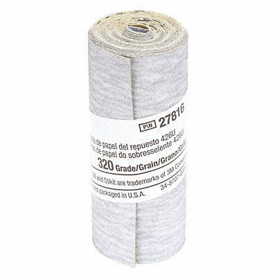 Sandpaper Roll 2 1/2 in W 8 1/4 ft L