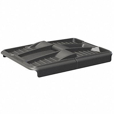 Cube Truck Lid Black 53 in L Hinged