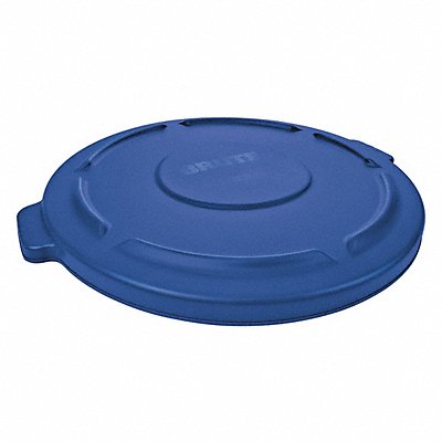 J6004 Trash Can Top Flat Snap-On Closure Blue