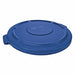 J6004 Trash Can Top Flat Snap-On Closure Blue