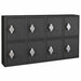 Locker 2x4Lckrs Blk 13.5 x24 x4 