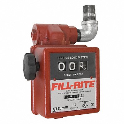 Flowmeter 50 PSI 20 GPM 1 in Mechanical