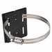 Wall Mount Plate Black 5 in L