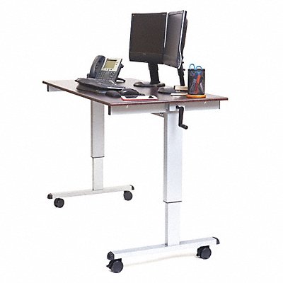 Adjustable Table Silver 59 in W