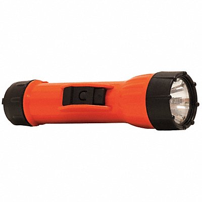 Handheld Flashlight Plastic Orange 80lm