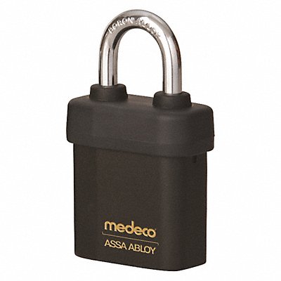 Keyed Padlock 5/16 in Square Black