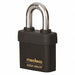 Keyed Padlock 7/16 in Square Black