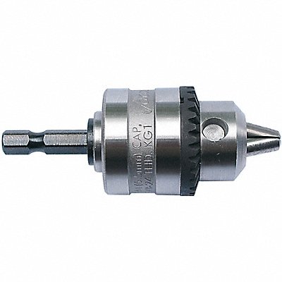 Drill Chuck Keyed Steel 0.250 In 1/4 In