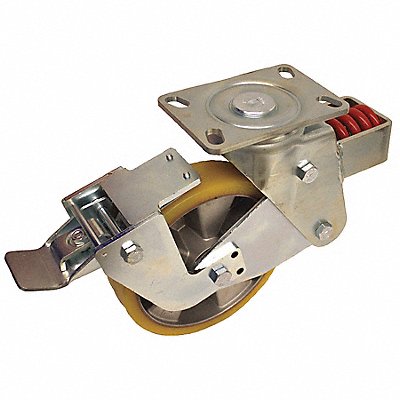 Shock-Absorbing Plate Caster Swivel