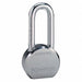 Keyed Padlock 7/8 in Round Silver