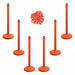 Barrier Post Kit 40 H Safety Orange