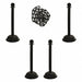 Barrier Post Kit 41 H Black Plastic Post