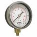 K4528 Pressure Gauge 6 Dial Size Black