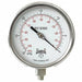 K4535 Vacuum Gauge 4-1/2 Dial Size Silver