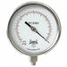 K4535 Pressure Gauge 4-1/2 Dial Size Silver