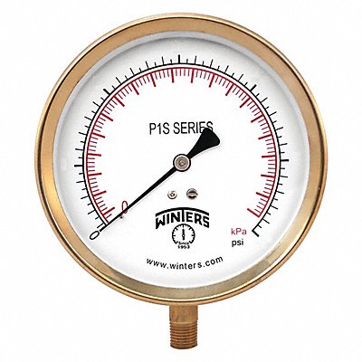 K4531 Compound Gauge 4-1/2 Dial Size Gray