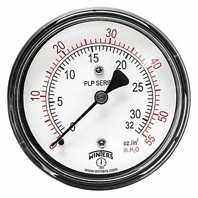 K4544 Pressure Gauge 2-1/2 Dial Size Black