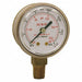 K4562 Pressure Gauge 2 Dial Size Brass