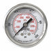 Pressure Gauge 1-1/2 Dial Size Silver