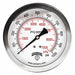 Pressure Gauge 4 Dial Size Silver