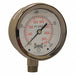 Pressure Gauge 2-1/2 Dial Size Silver