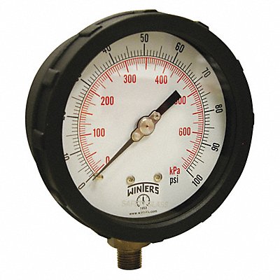 K4215 Pressure Gauge 4 Dial Size Blue