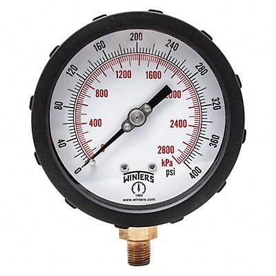 K4215 Pressure Gauge 4 Dial Size Blue