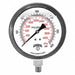 Pressure Gauge 4 Dial Size Silver