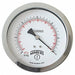 Pressure Gauge 4 Dial Size Silver