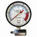 K4558 Pressure Gauge 4 Dial Size Black