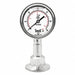 Pressure Gauge 2-1/2 Dial Size Silver