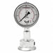 Pressure Gauge 2-1/2 Dial Size Silver