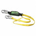 Shock-Absorbing Lanyard Yellow 3 ft L