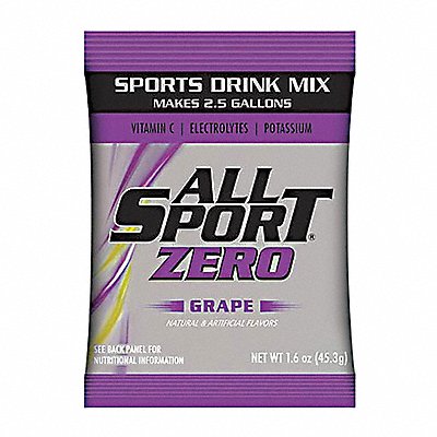 Sports Drink Mix Grape Zero Flavor PK30