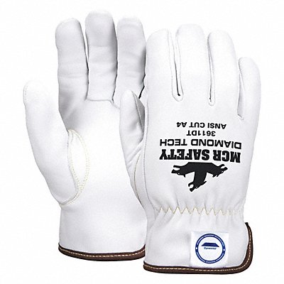 J7530 Leather Gloves White XL PR