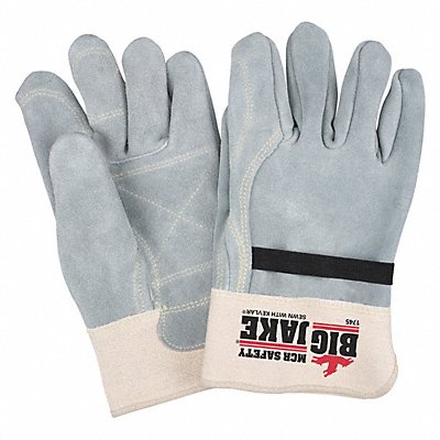 J7532 Leather Gloves Gray M PK12