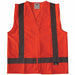 Safety Vest Orange/Red M Hook-and-Loop