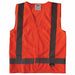 Safety Vest Orange/Red S Hook-and-Loop