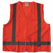 Safety Vest Orange/Red X-L Hook-and-Loop