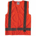 Safety Vest Orange/Red X-S Hook-and-Loop