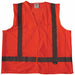 Safety Vest Orange/Red 3XL Hook-andLoop