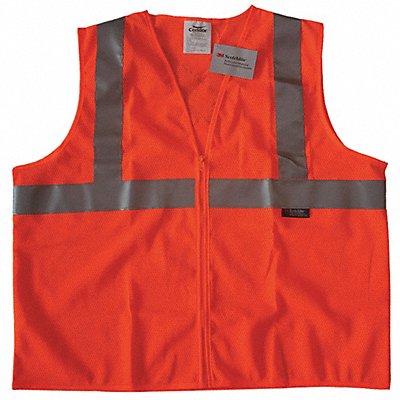 Safety Vest Orange/Red L Zipper