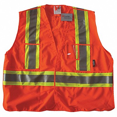 Safety Vest Orange/Red 2XL/3XL Polyester