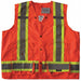 Safety Vest Orange/Red XL Snap