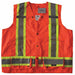 Safety Vest Orange/Red 2XL Snap