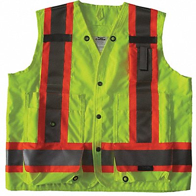 Safety Vest Yellow/Green XL Snap