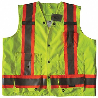 Safety Vest Yellow/Green 2XL Snap