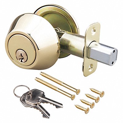 Deadbolt Steel 2-3/8 or 2-3/4 Backset